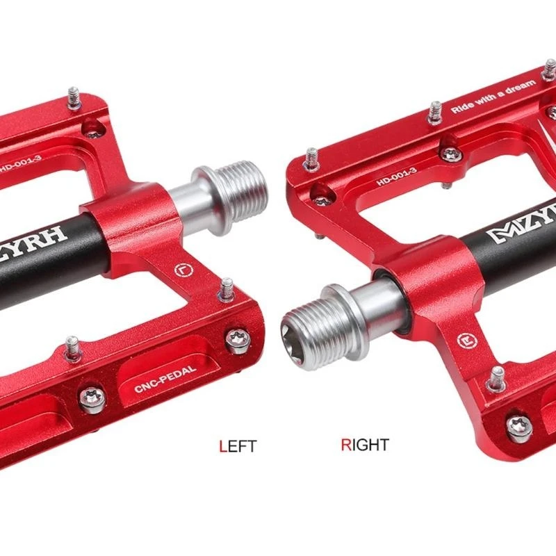 

1 Pair Road Mountain Bike Non-slip Flat Pedals MTB Cycling Accessories Aluminum Alloy 3 Sealed Bearings Pedals
