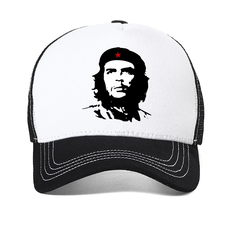 

Che Guevara printing hat New Arrival Fashion Cotton Men cool Mesh Breathable Baseball Cap Adjustable Snapback hats che guevara