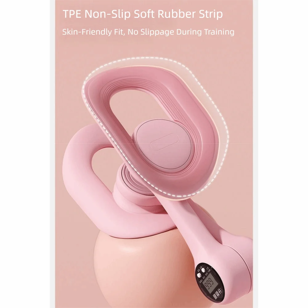 Non-Slip Thigh Master with Counter 360° Rotatable LCD Display Pelvic Floor Muscle Trainer Portable Inner Thigh Toner - view 2