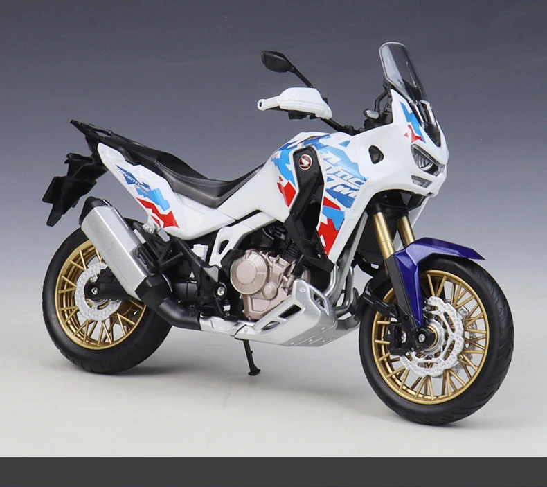WELLY 1/12 HONDA Africa Twin Adventure Sports Legierungs-Motorradmodell Fahrzeugsammlung Stoßdämpfer Offroad-Motorradmodell – Detail 5
