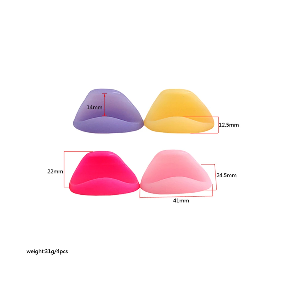 

4 Pcs Flute Finger Holder Pads Cross Accessories Thumb Guard Rest Protector Cover Silicone