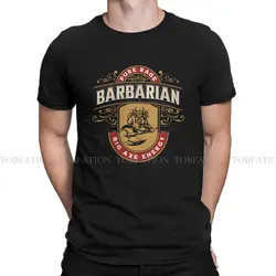DND BARBARIAN Pure Rage Big Axe Energy Tshirt Homme Men Clothing 4XL 5XL 6XL 100% Cotton T Shirt
