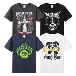 男性用半袖成熟した犬Tシャツ,楽しいテレビ,ラウンドネック,Evil satan漫画,Mrピックアップ,ソフトカラー,大人用