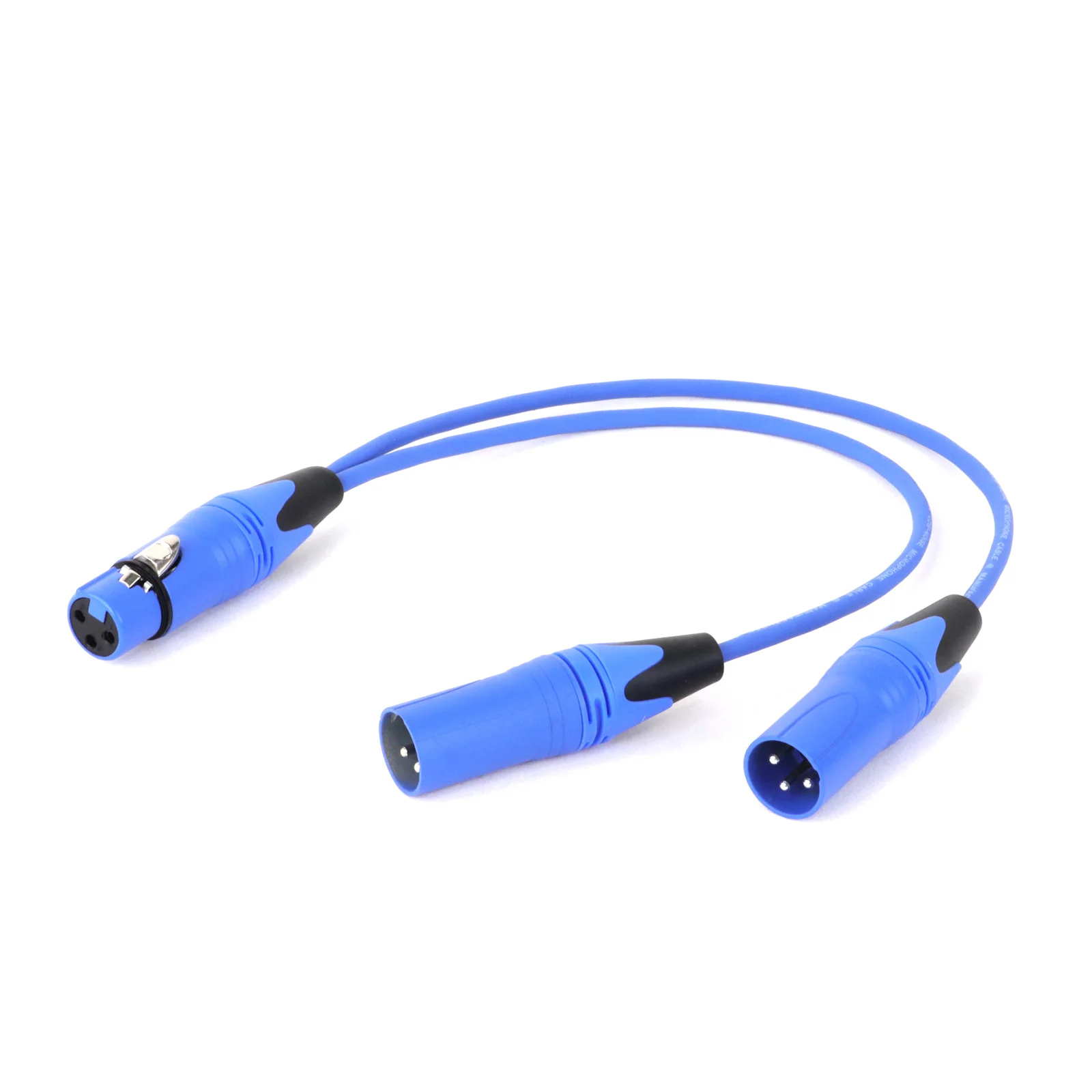 GuerGuo 3-poliger XLR-Buchse auf Dual-2-Stecker, Y-Splitter-Adapterkabel für Verstärker, Lautsprecher, Kopfhörer, Mixer, 0,3 m, 0,5 m