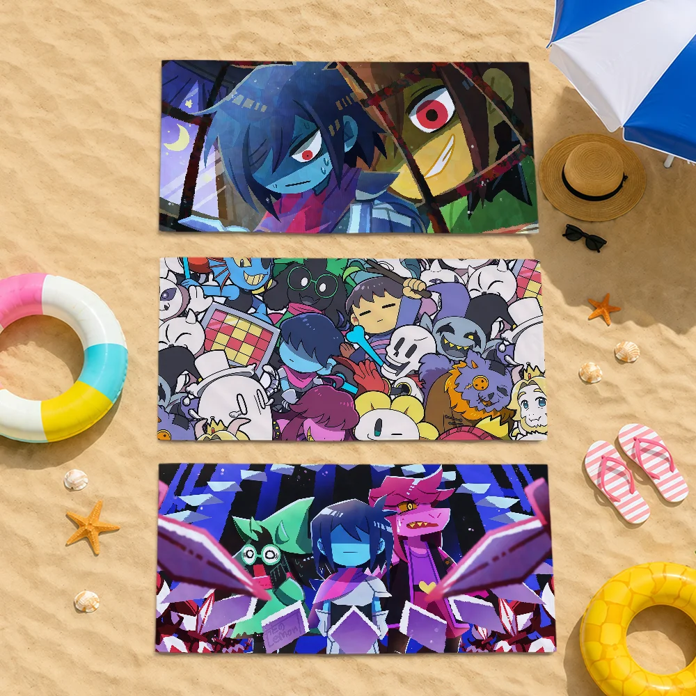 Game Pixel Funny Cute D-Deltarune 5 Towel Soft Quick Dry Beach Towels For Gift Travel Gym Bathing Spa Camp Sport Pool Towel Gift