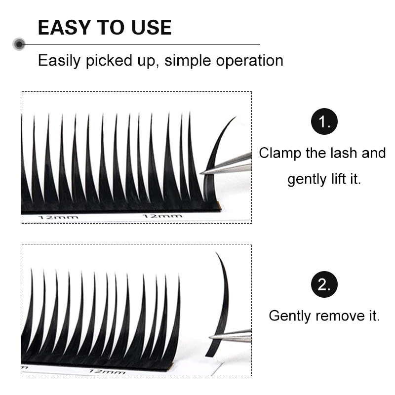 وينكي بيوتي 07 C/D رموش رطبة تمديد مانغا Wispy تأثيري نوع المسامير جلدة ملحقات حجم المشجعين مسبقة الصنع جلدة لوازم #5