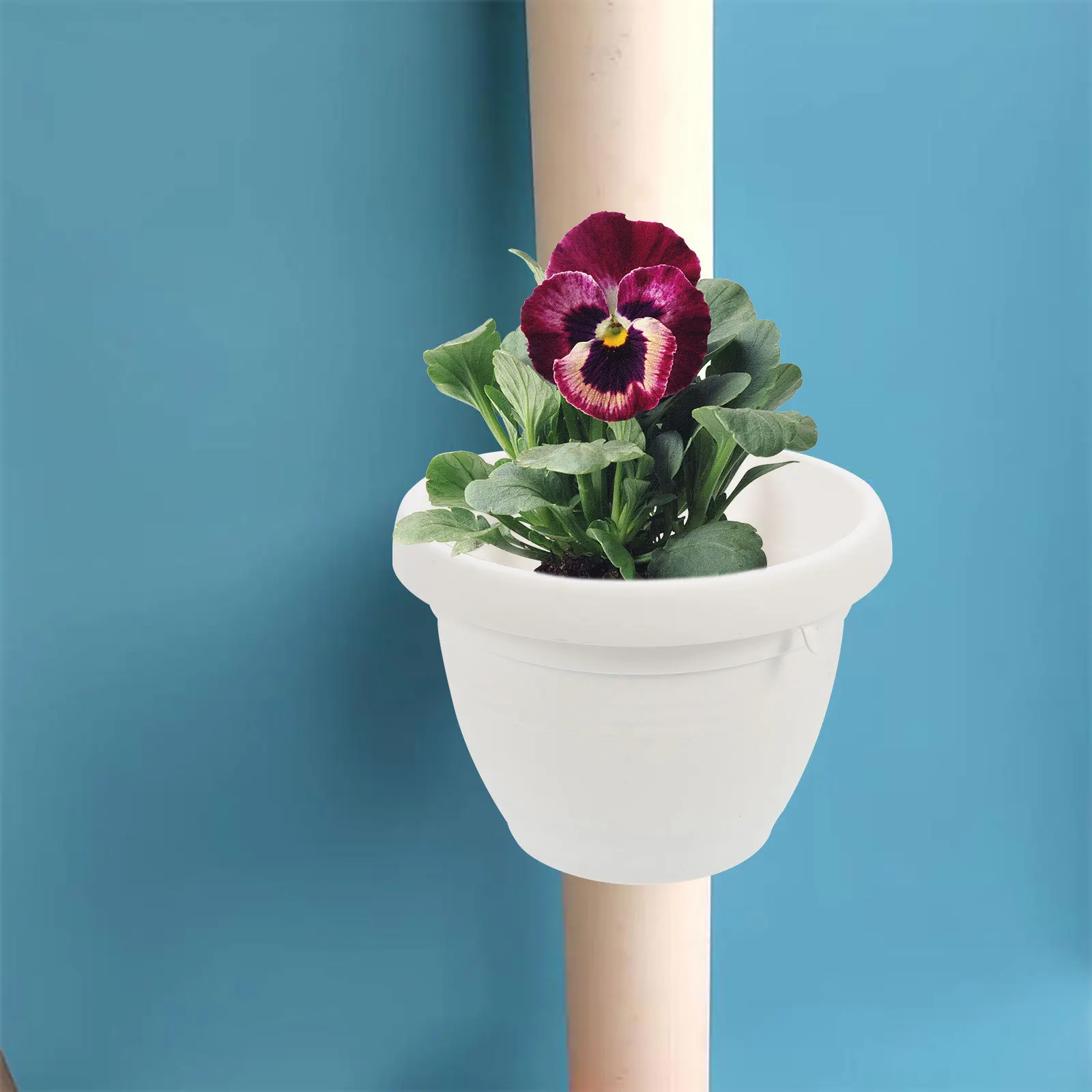 

3 pcs Pipe Style Flower Pots Vertical Drainage Planters For Indoor Outdoor Use Hanging Flowerpot Craft Balcony Garden Decor