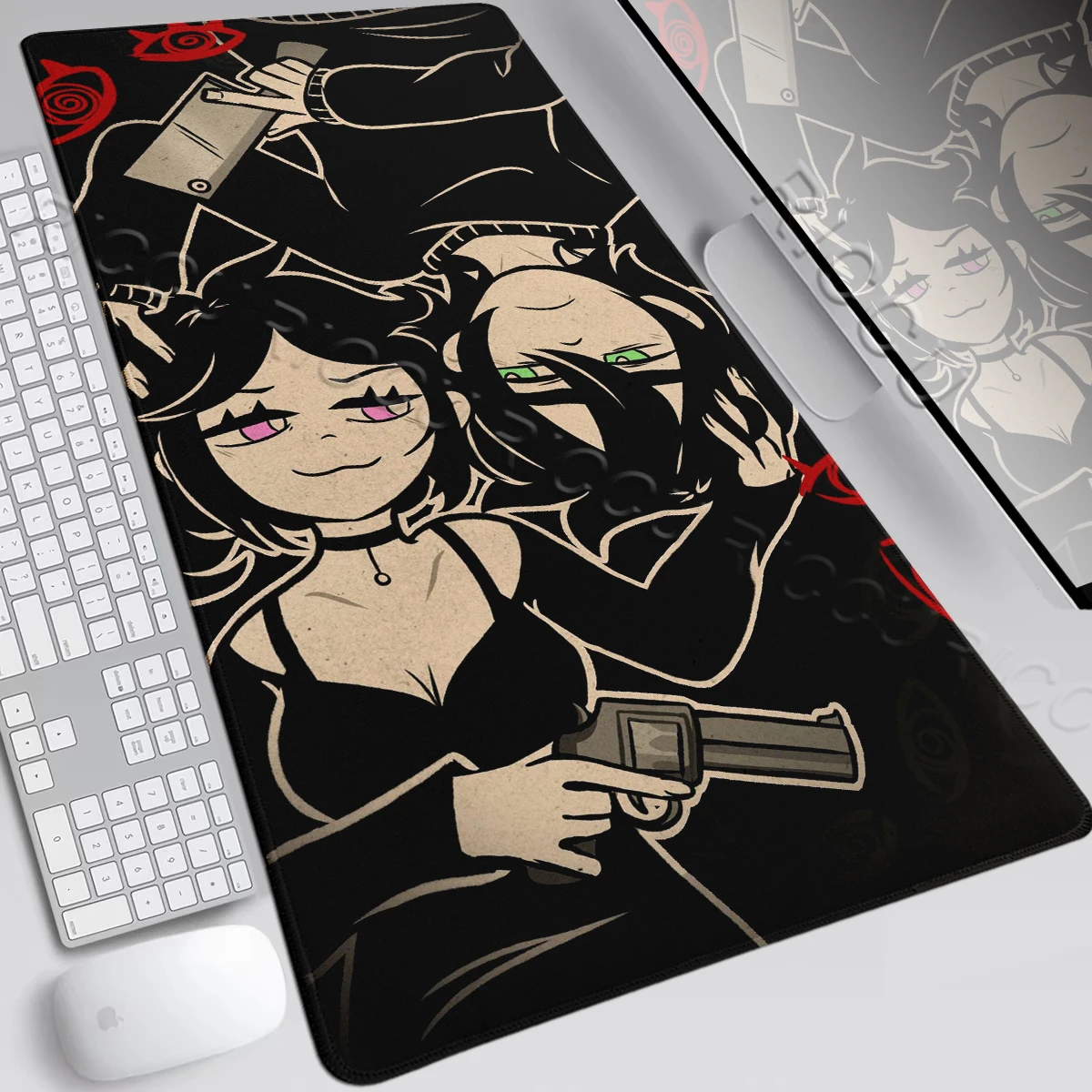The Coffin Of Andy And Leyley Gamer Desk Mat Office Keyboard Extended Mousepad PC Accessories LockEdge Playpad Laptop Rubber Rug
