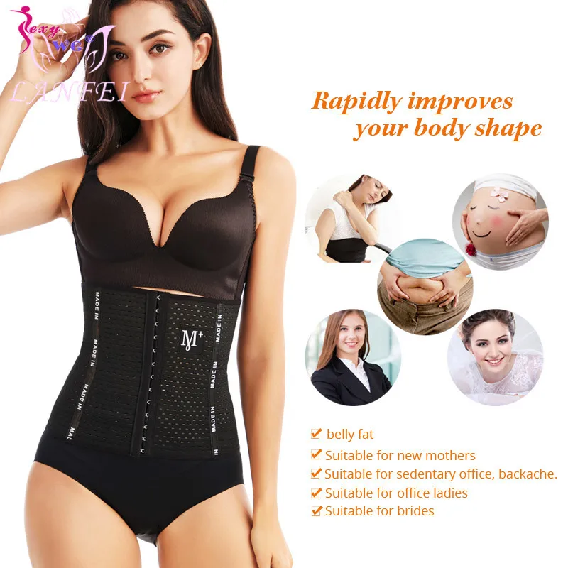 SEXYWG Waist Trainer for Women Weight Loss Belly Belt Waist Cincher Slimming Band Girdles Corset Fat Burner Body Shaper Fitness