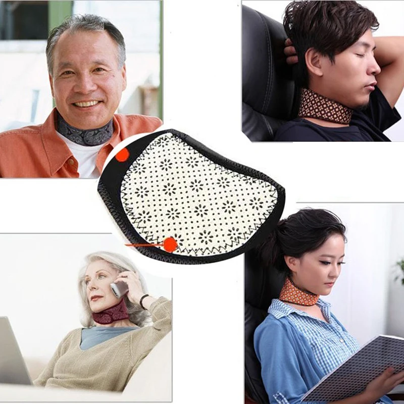 

Self-Heating Neck Massager Band Magnetic Therapy For White-collar Worker Elderly Thermal Neck Pad Belt Support Brace