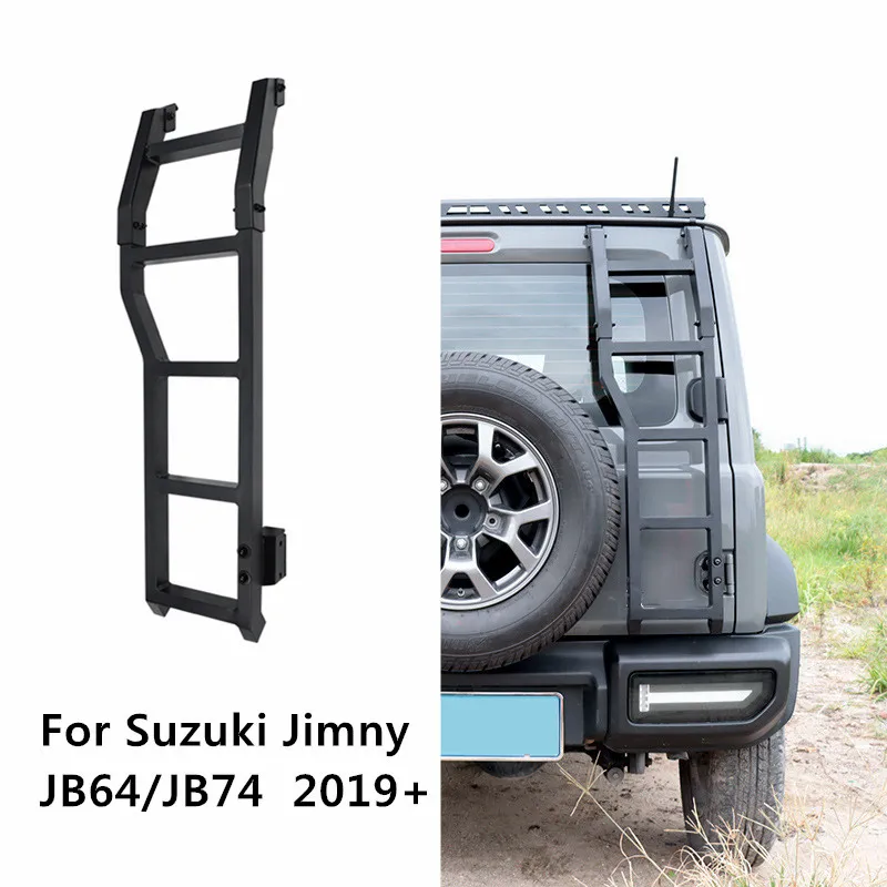 

Aluminum Alloy Rear Door Tail Ladder Climbing Ladder Tailgate Rack For Suzuki Jimny JB64/JB74 2019 2020 2021 2022 2023 2024