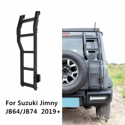 Aluminum Alloy Rear Door Tail Ladder Climbing Ladder Tailgate Rack For Suzuki Jimny JB64/JB74 2019 2020 2021 2022 2023 2024