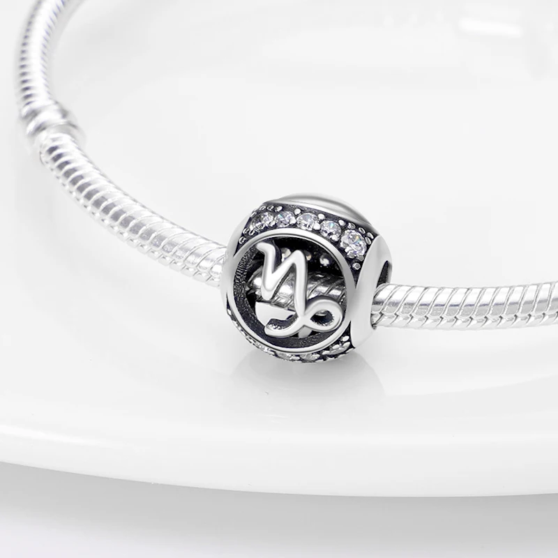 الأصلي دلايات 925 فضة 12 كوكبة دلايات مستديرة حبة صالح 3 مللي متر 925 الأصلي أساور غرامة لتقوم بها بنفسك مجوهرات عيد ميلاد