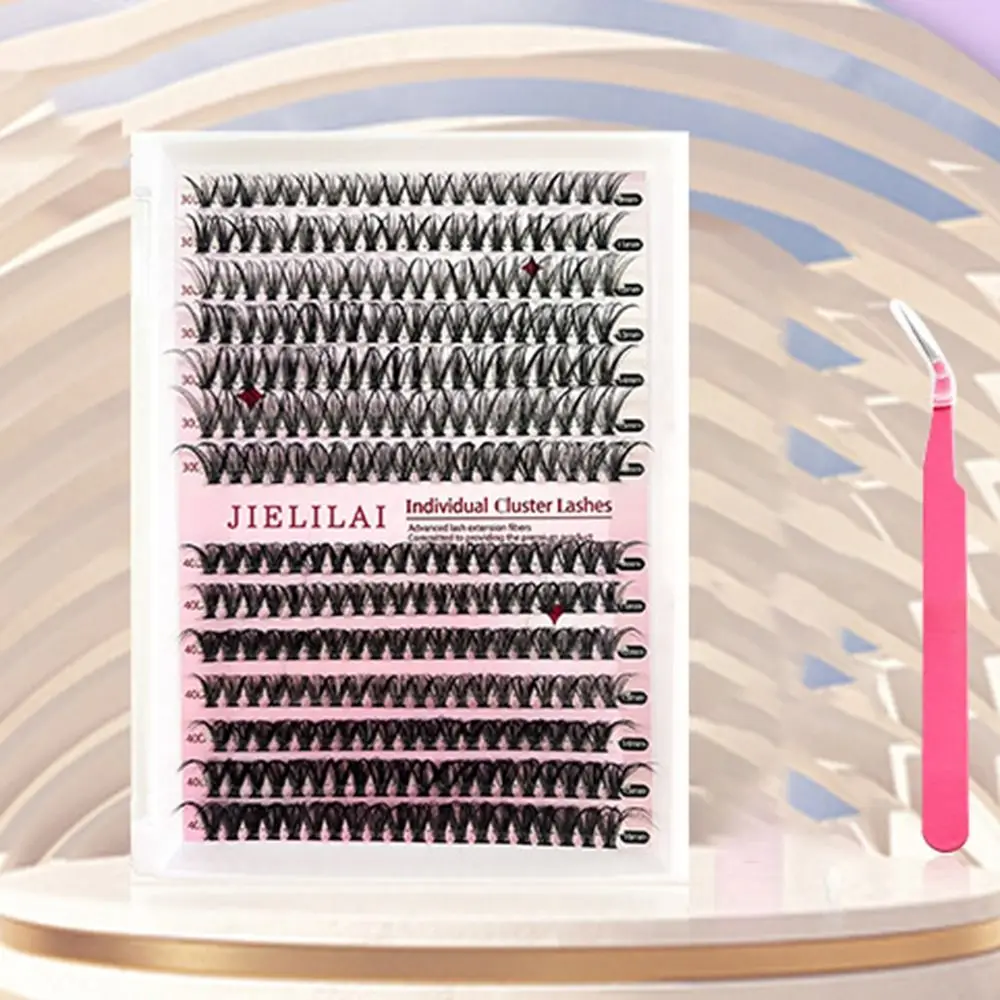 Individual Lashes 30D/40D Clusters Lashes Natural Soft Segmented Eyelashes Bundles D Curl DIY False Eyelashes Makeup Tool