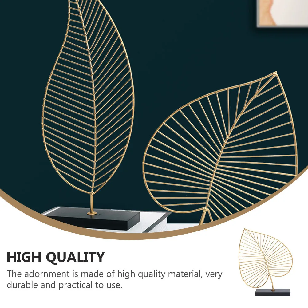 

1Pcs Iron Craft Leaf Adornment Hollow-Out Desktop Decoration Creative Leaf Ornament Indoor Desktop Decor