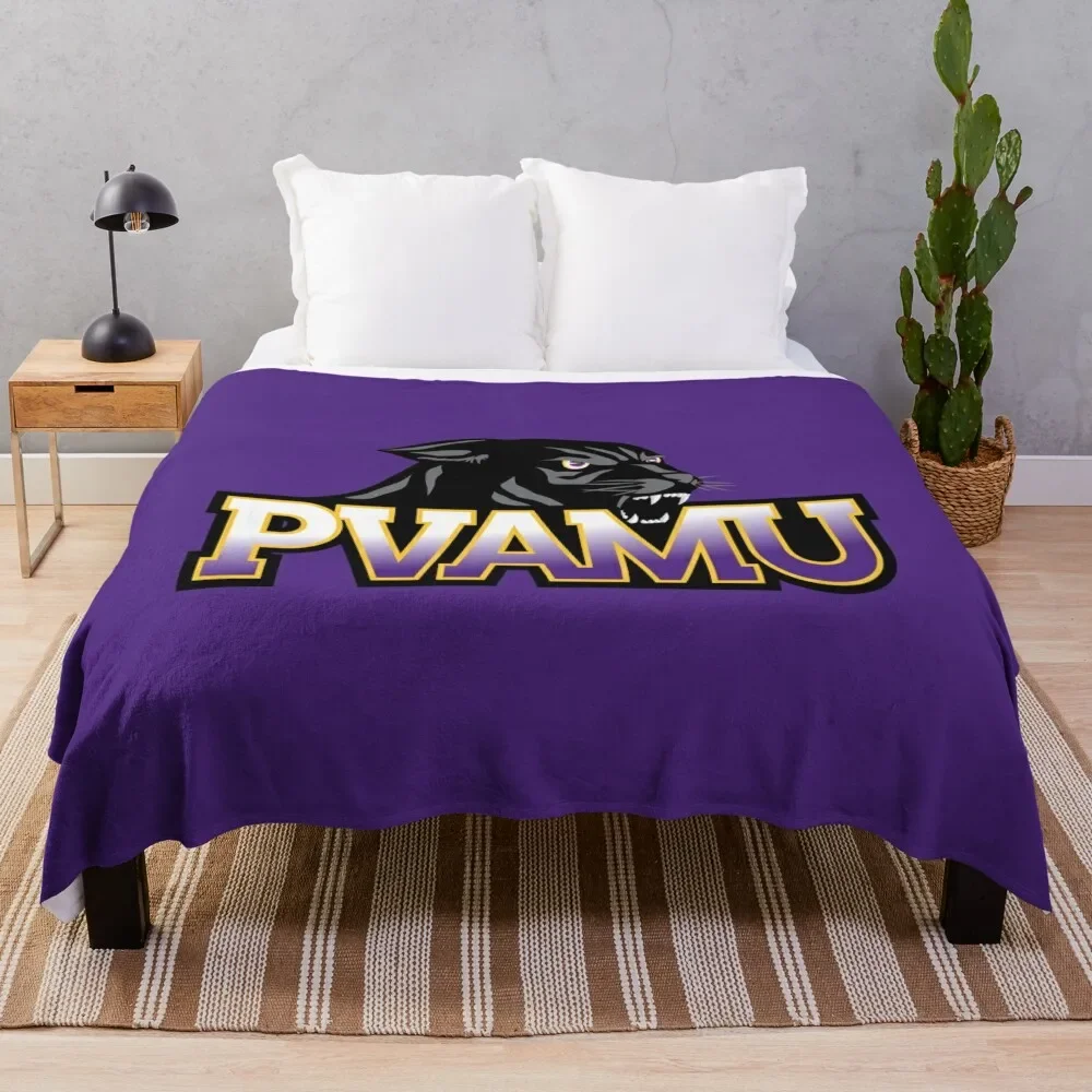 

Prairie View Panthers Throw Blanket for winter Soft Plaid Blankets