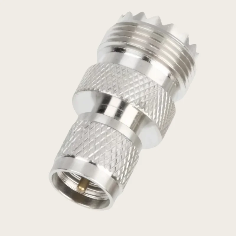 1PCS PL259 SO239 UHF Female Jack to Mini UHF Male Connector RF Coaxial Straight Adapters for Electronic Components