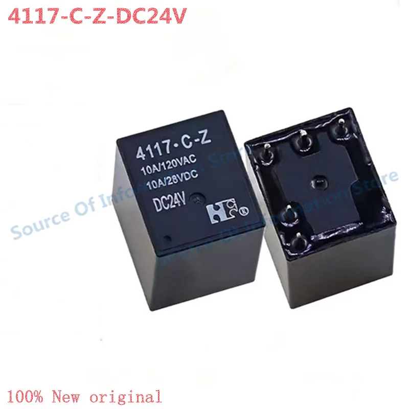 

10Pcs 4117-C-Z 24V DC Automotive Relays, 5Pin, 10A, 100% New