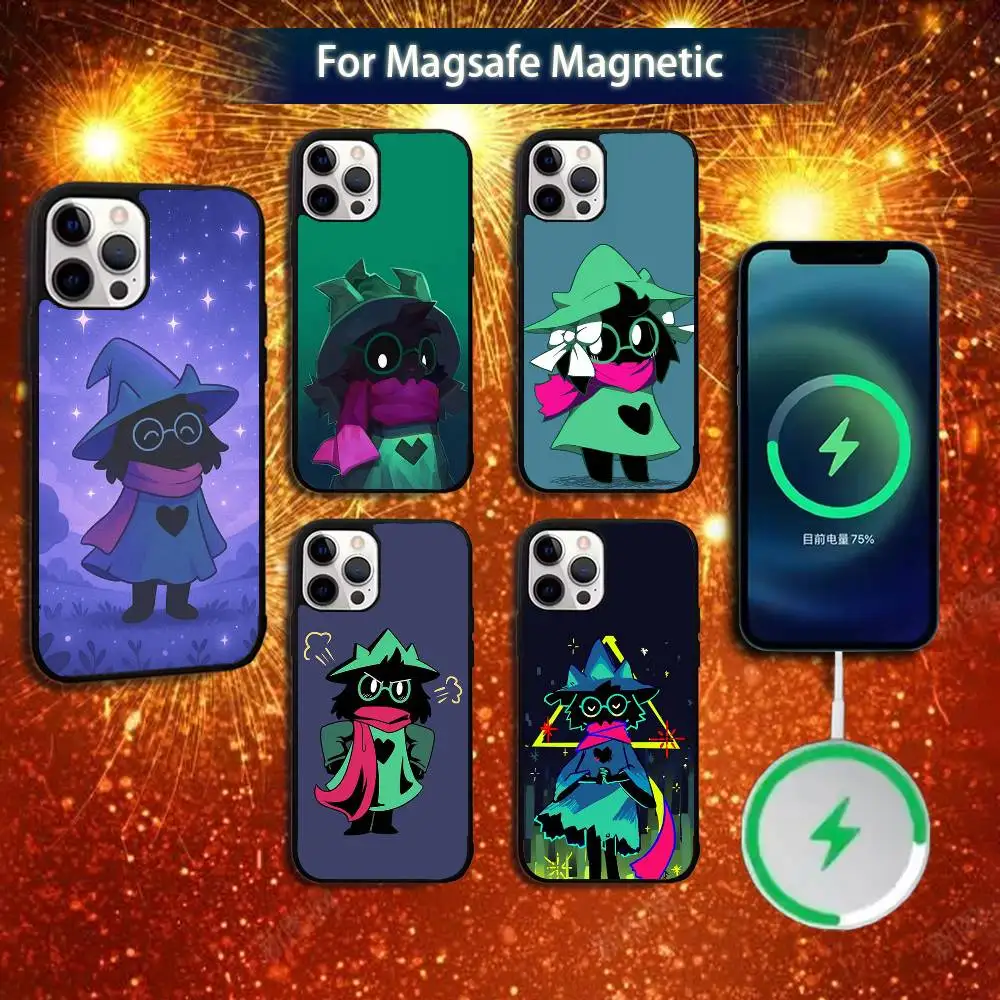 

D-Deltarune R-Ralsei Phone Case For iPhone 16e,16,15,14,13,12,11,Plus,Pro,Max,Mini Magsafe Magnetic Wireless Charging