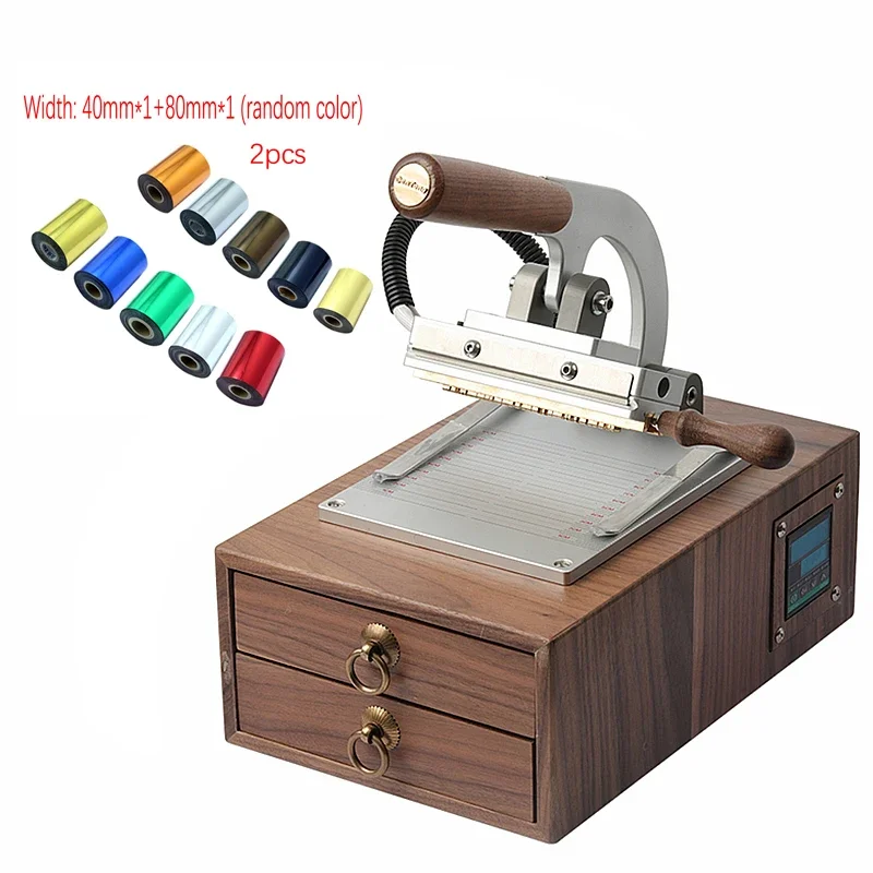 LY Manual Digital Logo Leather Hot Foil Stamping Machine Heat Press Machine And Copper Mould Alphabet Letter Set With Number