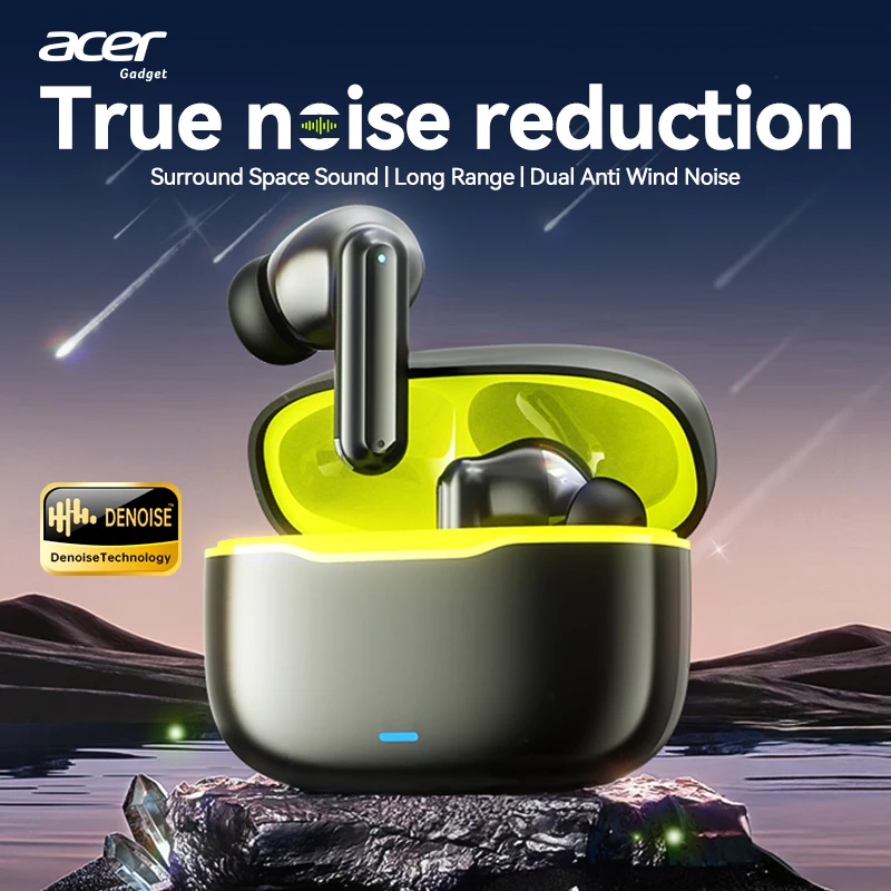 سماعات رأس بلوتوث لاسلكية داخل الأذن من Acer Anc لتقليل الضوضاء النشط ومكالمات عالية الدقة وصوت دولبي المحيطي وسعة بطارية عالية وعمر بطارية طويل وألعاب الموسيقى بدون تأخير مناسبة للاستخدام الرياضي والجري واللياقة البدنية #1