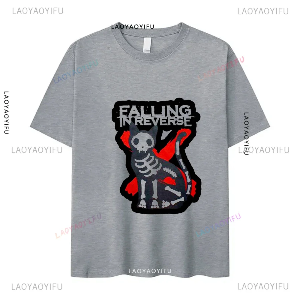 Rock Band Falling in Reverse Official Merchandise The Death Shirt Accessories Men Women Cotton Novelty T-shirt Short Sleeve Tee