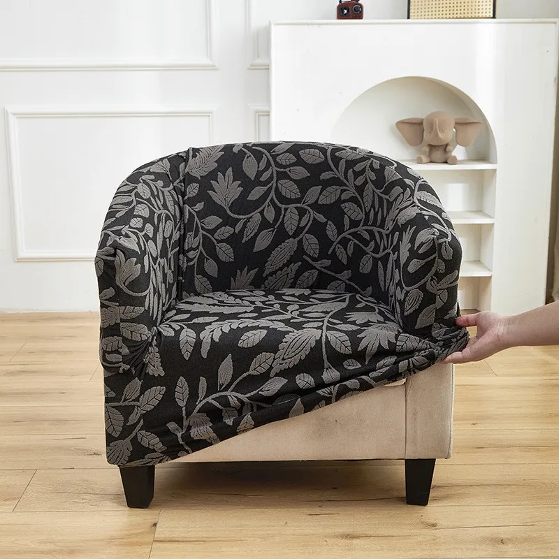 1PC Stretch Jacquard Tub Chair Cover Armrests Sofa Slipcover Dustproof Protector Armchair Slipcovers Home Decoration