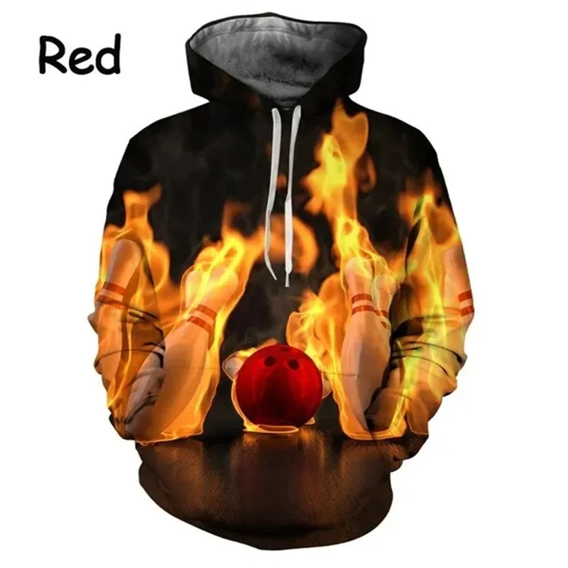 

3D Indoor Sports Bowling Printing Hoodies For Men Children Gym Sports Tracksuits Women Harajuku Pullovers Unisex Sportswear Tops