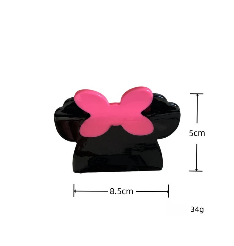 YHJ Cartoon Cute Fashion Mickey Acetate Catches Princess Hair Sharks Crabs Clips Hair Claw Clip Accessories for Women Girls