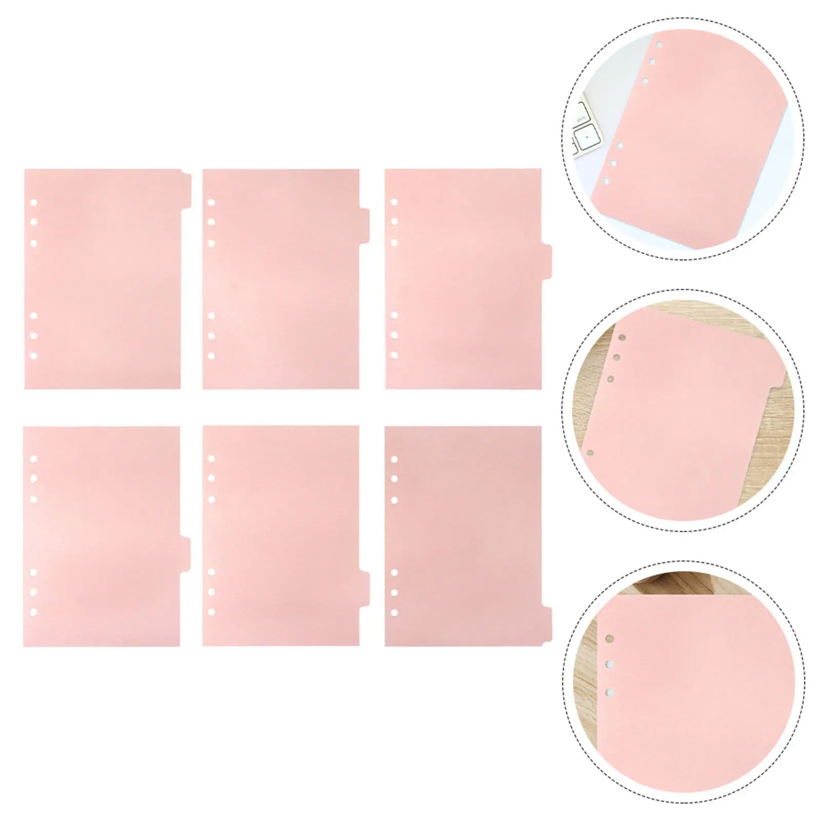 

Набор из 6 разделителей для блокнотов с полем для записей, профессиональные органайзеры для документов, быстрый справочник для сортировки и хранения