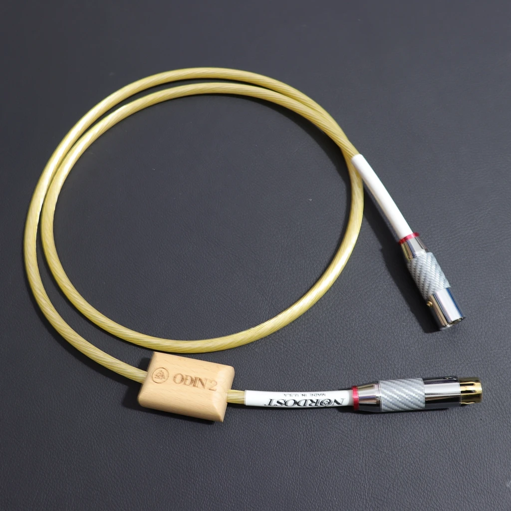 Audiophile grade Gold Nordost ODIN Hi-End 3pin XLR To XLR audio wire 110Ω AES/EBU Coaxial Cable Stereo balance line made in USA