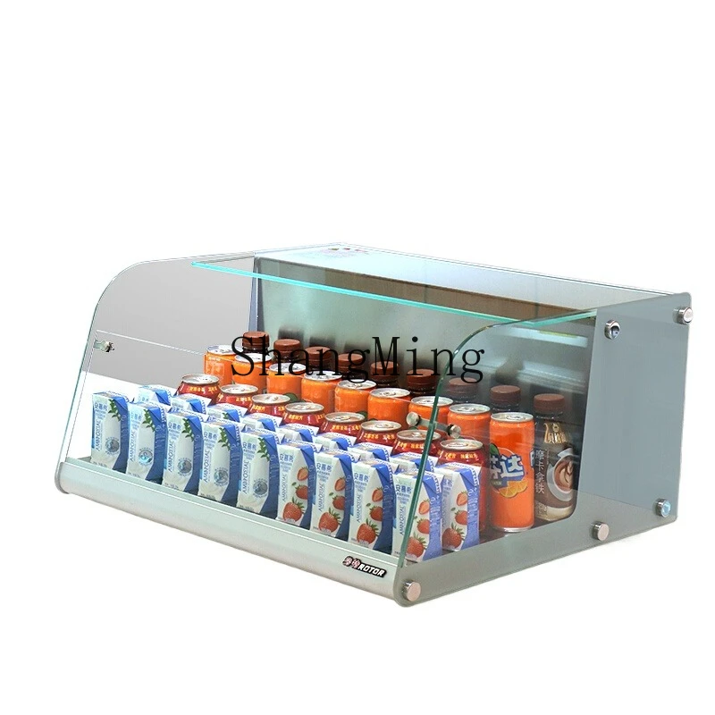 

ZYY Desktop Refrigerated Display Cabinet Beverage Dessert Fresh Small Freezer Horizontal Commercial Refrigerator