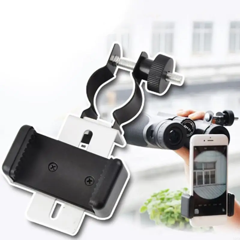 Y08D Universal Mobile Adapter Clip Soporte soporte soporte Microscopio Telescopio