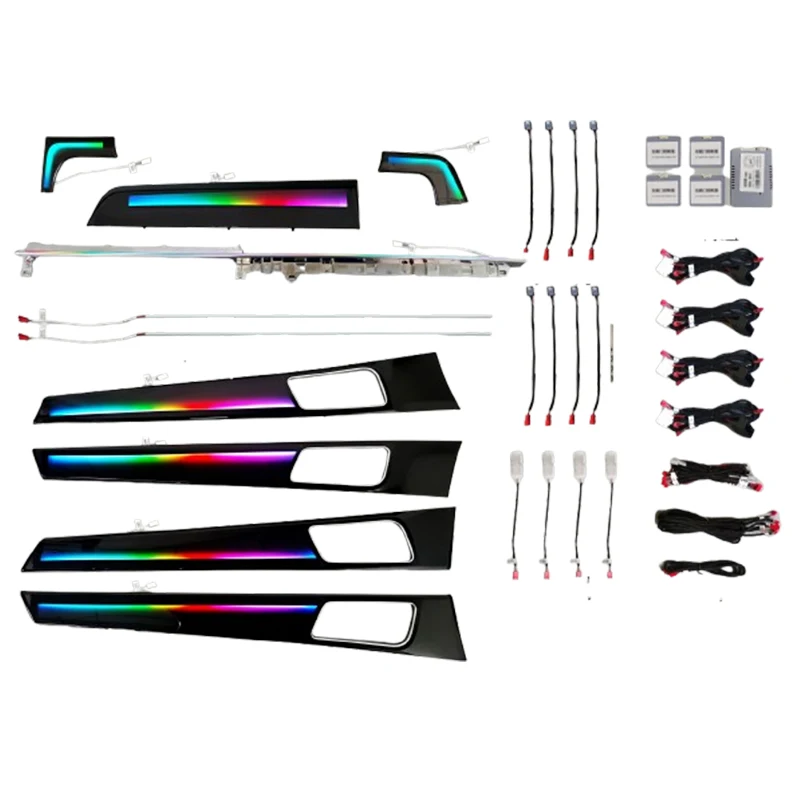 

For Car Flowing Dynamic Lighting Rainbow Ambient Light Dynamic Ambient Lights For Porsche Panamera 2017-2025