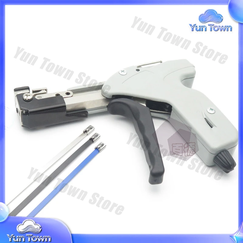 BDTG338 Stainless Steel Cable Tie Gun for Self-Locking Steel Belt Pliers Width 8mm