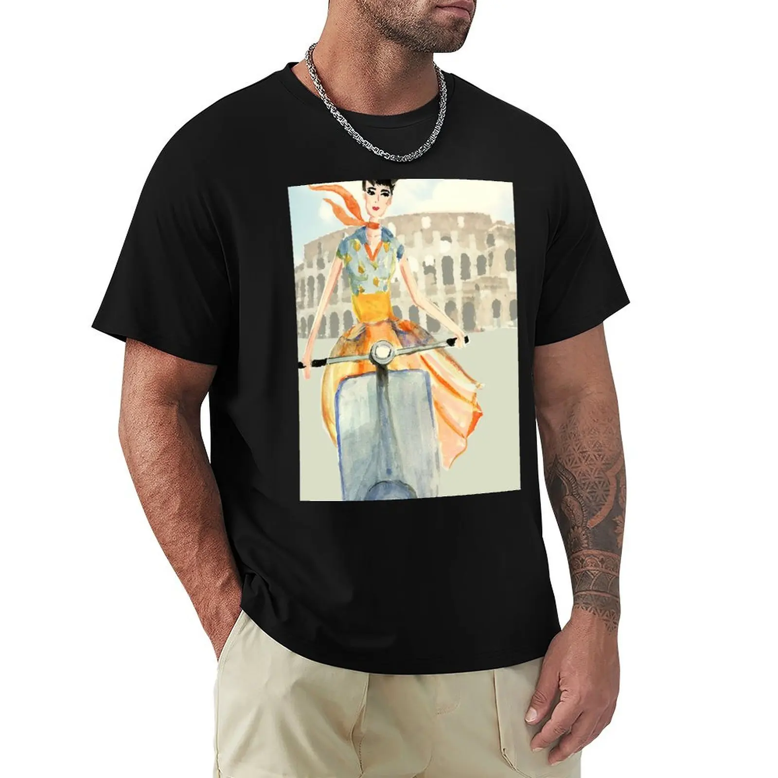 Roman Holiday T-Shirt Outdoor Sports Lightweight Tee