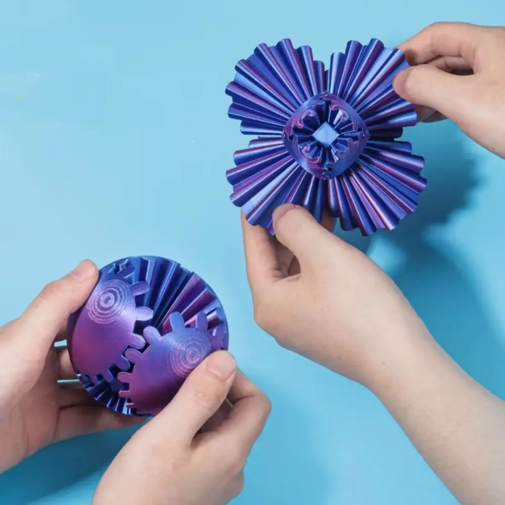 3D Printed Gear Ball Sturdy Crafted Material Smoothly Spinning Spin Ball Compact Lightweight Neatly Meshed Gears