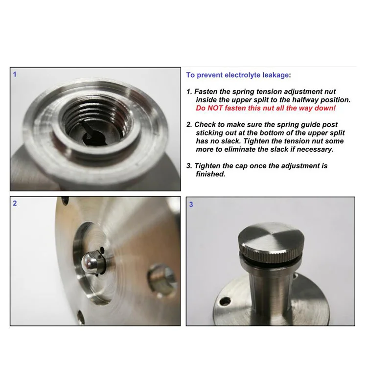 Battery Cycler Split Test Battery for Testing Electrode Materials for Rechargeable Batteries