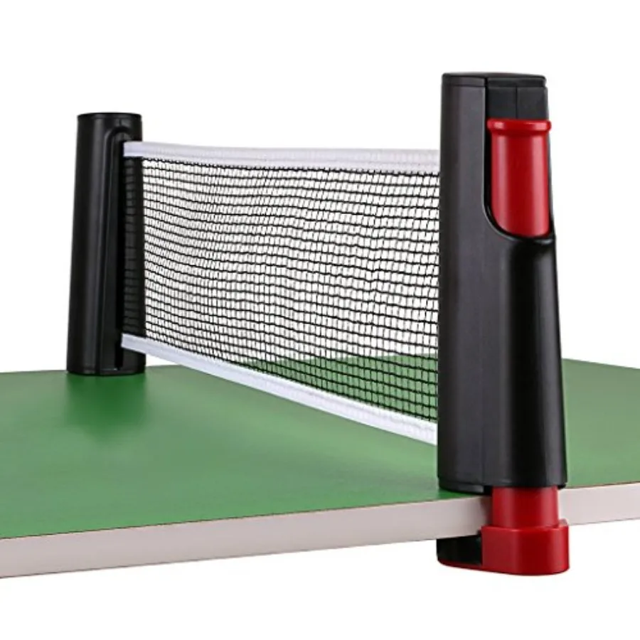 

Retractable Table Tennis Net Replacement Ping Pong Net and Post with PVC Storage Bag 6 Feet 1.8M Fits Tables Up to 2.0 inch 5.0