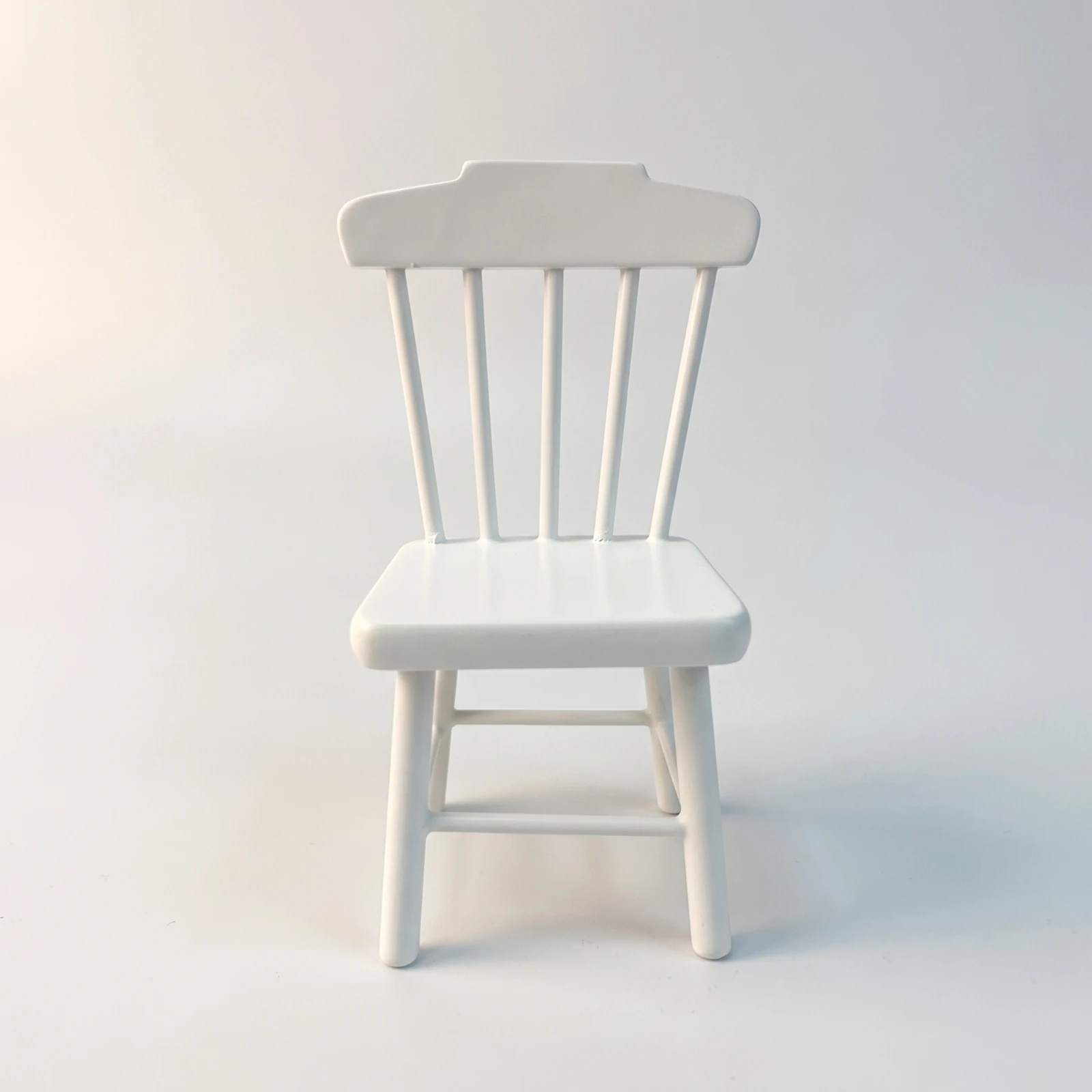 Dollhouse Chair Slatted-Back Miniature Chair Furniture Handmade Micro for Hobbyists, Diorama