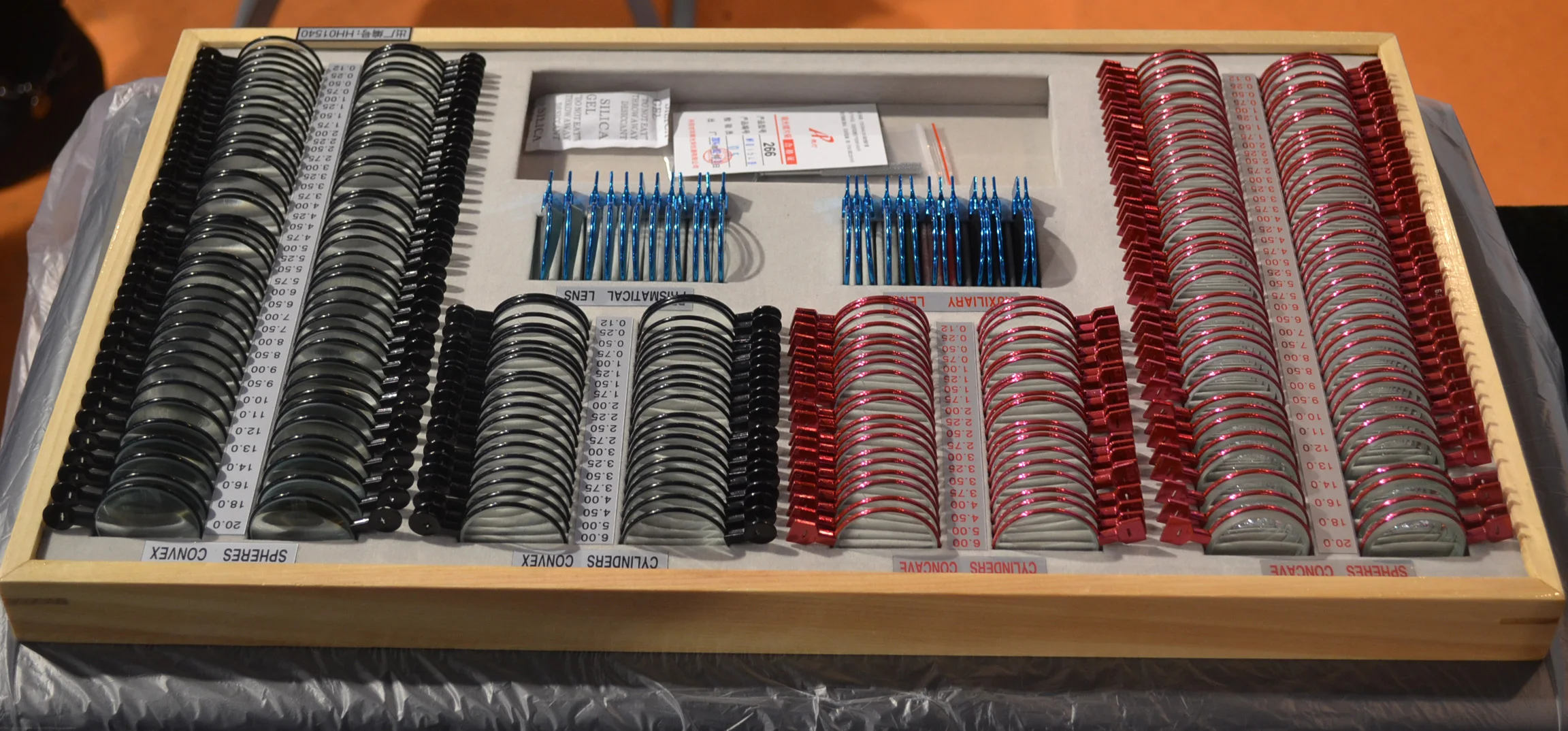 Top Quality 266-JSC Optometry Instruments Optical a Level Lens Box Trial Lens Sets for Vision Testing