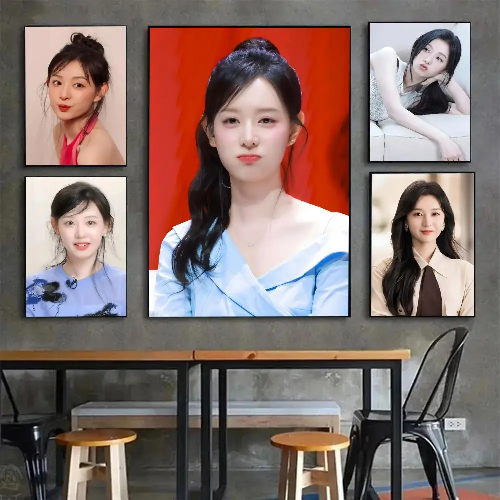 Actress Individual Kim Ji Won Poster Painting Wall Art Mural for Living Room Home Decor and Gifts