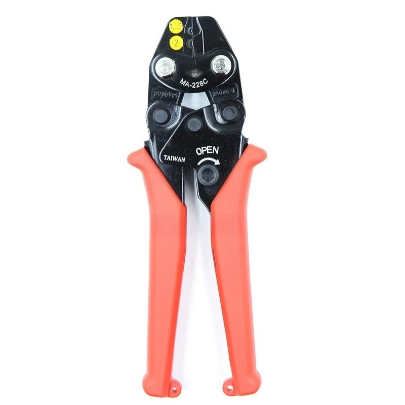 For MA-228A/C Crimping Pliers 0.3-5 Labor-saving Ratchet Type Uninsulated Bare Terminal Crimping Pliers
