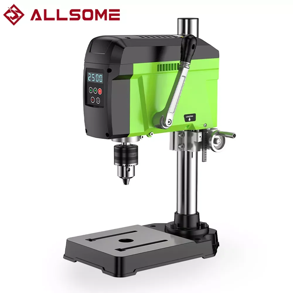 ALLSOME 400W Brushless Benchtop Drill Press Drilling Machine 1.5-13mm BG-516809