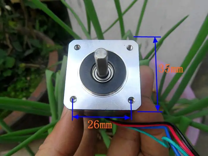 High Quality 35 Stepper Motor Two-Phase Four-Wire Stepping Angle 1.8 ° Output Dual Axis Dual Ball Bearings