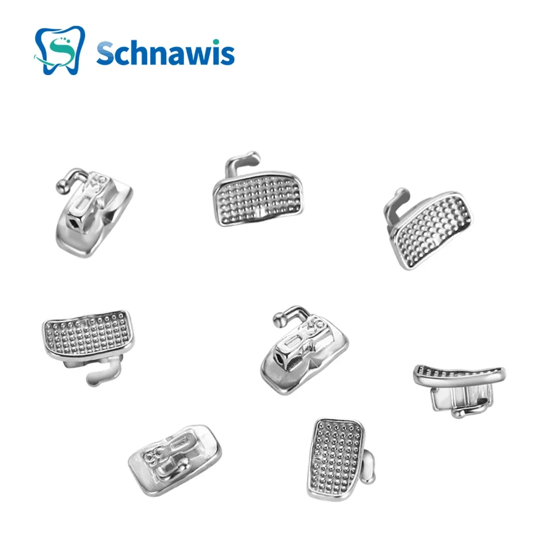 20Set/80pcs Dental Orthodontic Buccal Tubes Bondable 1st Molar Monoblock Non-Convertible Single Tube Roth MBT Orthodontist Tool