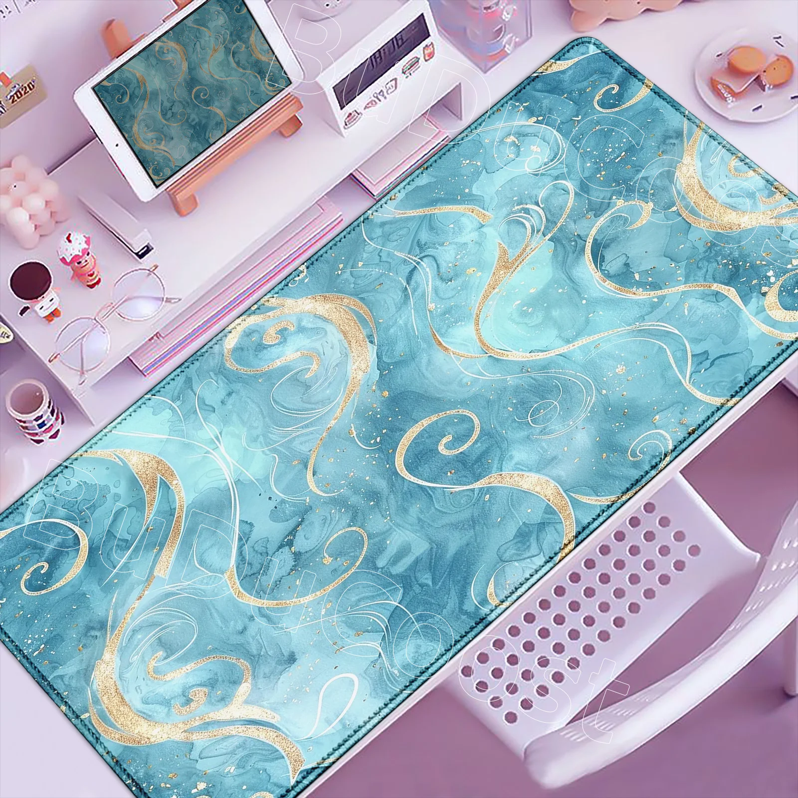 

1200x600mm Colorful Marble Pattern Large Mouse Pad Gamer Computer Keyboard Non-Slip Rubber Table Mat Gaming Laptop Desk Accessor