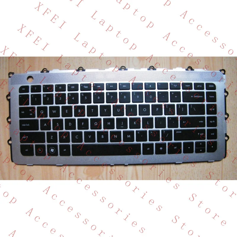 

C New Backlit Keyboard w/frame w/backlit Silver US for HP ENVY 15-3000 Series