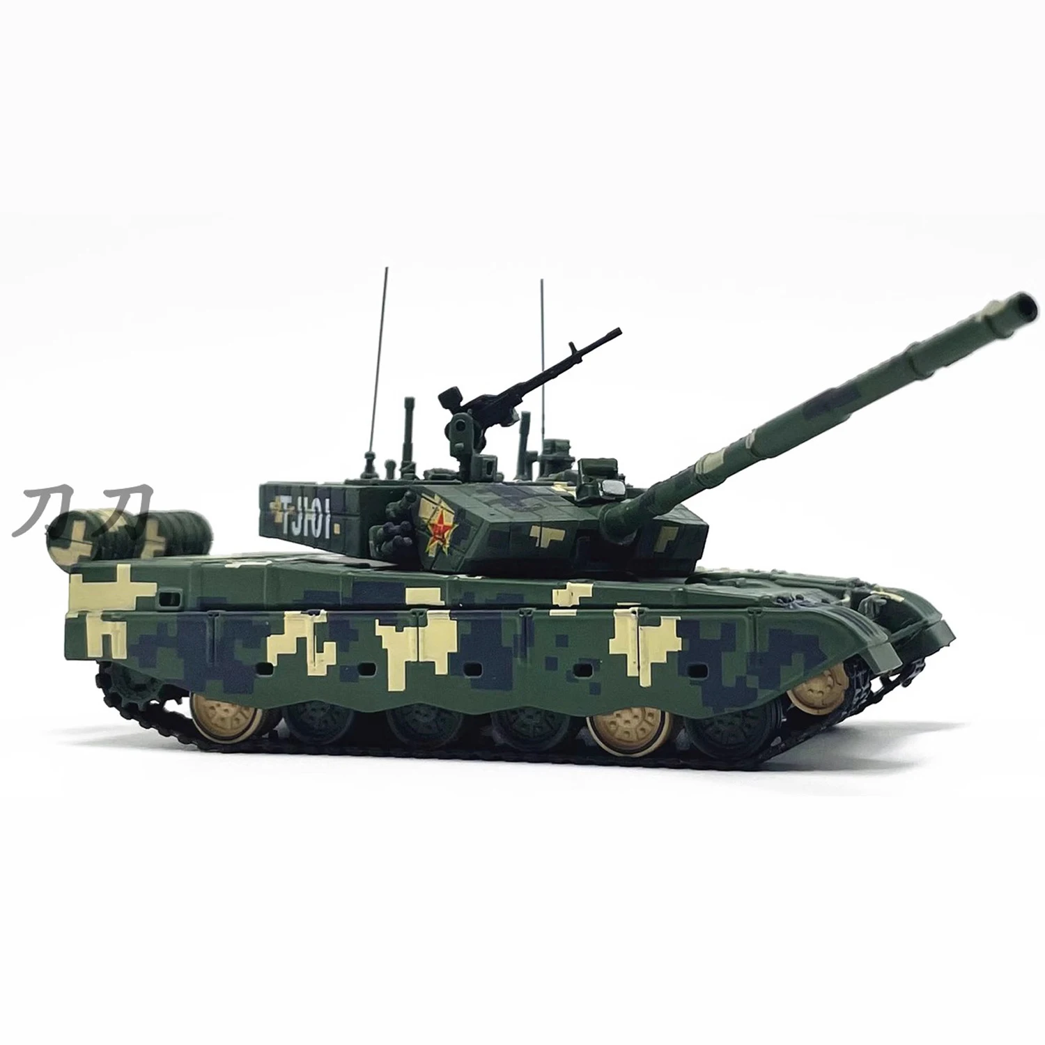 1: 72 ZTZ-99A main battle tank model Zhu Rihe painted alloy body simulation adhesive free finished product