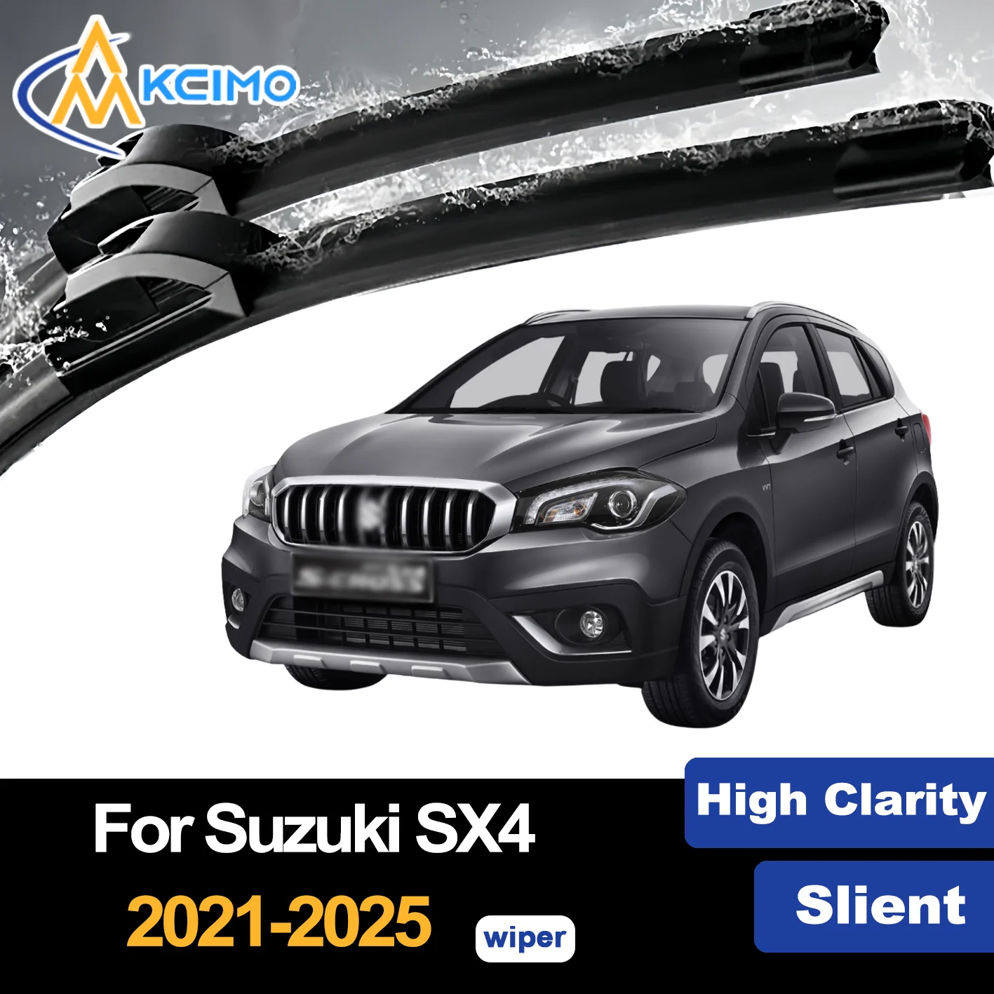 

Front Wiper Blades for Suzuki SX4 JYB 2021-2025 2022 Suzuki S-Cross Premium Car Windscreen Windshield Window Wiper Accessories